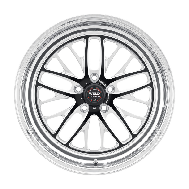 Weld S82 18x8.5 / 5x120.65 / 6.7 BS / 3.18 HB - Black Center - Polished Shell - Non-BL Wheel