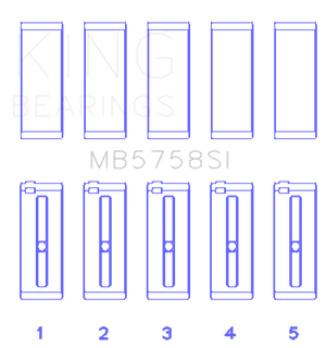 King Engine Bearings 2007 Mini Cooper N14B16 Main Bearing Set - Size +.3mm
