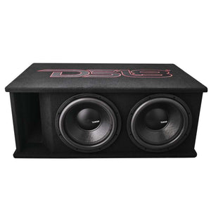 DS18 Dual 12in Loaded 1500 Watts RMS 2x ZR12.4D Ported Enclosure w/ Subwoofer