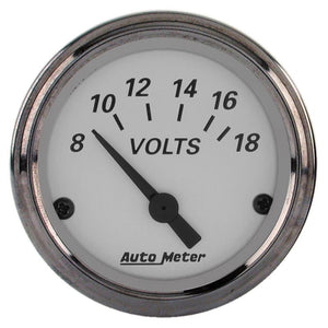 AutoMeter American Platinum 2-1/16in Electric 18V Voltmeter Gauge