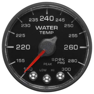 Autometer Spek-Pro - Nascar 2-1/16in Water Temp 100- 300F Bfb Ecu