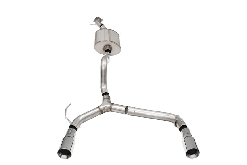 Corsa 21-25 Ford Bronco 2.7L 2-Door 2.75in Cat-Back Dual Rear Exhaust w/4in Straight-Cut Polish Tips