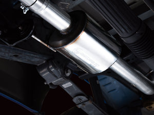 AWE 21+ Ford F150 Dual Side Exit Cat-Back Exhaust - 4.5in Diamond Black Tips *For Stock Y-Pipe Only