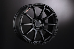 SSR GTV02 18x8.5 5x114.3 40mm Offset Flat Black Wheel 05-07 STI / 11+ tC
