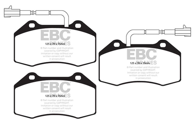 EBC 14-20 Alfa Romeo 4C 1.8T Bluestuff Front Brake Pads