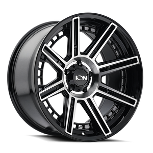 ION Type 149 20x10 / 8x165.1 BP / -24mm Offset / 125.2mm Hub Black/Machined Wheel