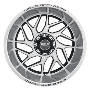 Weld Fulcrum 22x12 / 8x170 / 4.75 BS / 125.1 HB - Gloss Black Machined - Non-BL Wheel