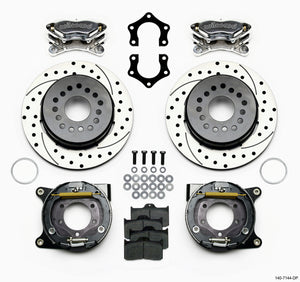 Wilwood Forged Dynalite P/S P-B Kit Drilled Polished Mopar/Dana 2.36in Off w/Snap Ring Bearing