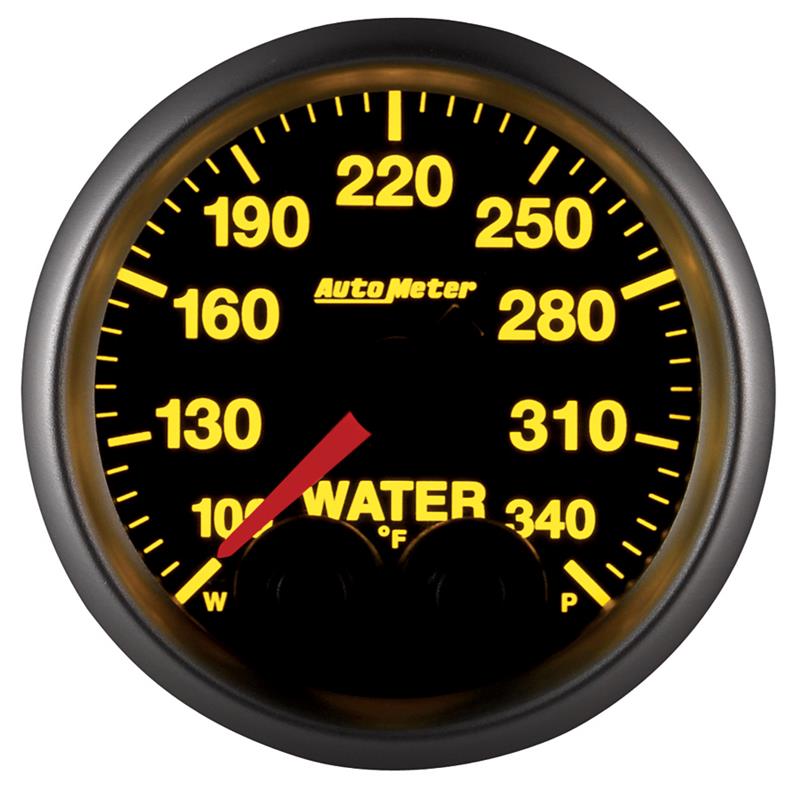 Autometer Elite 52mm 100-340 Deg F Water Temperature Peak and Warn Gauge w/ Electronic Control