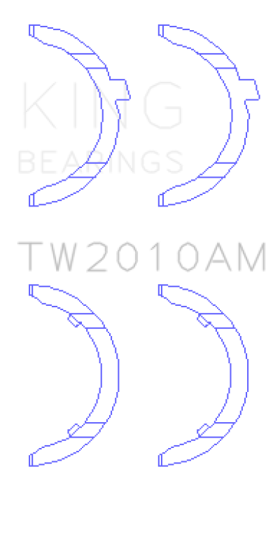 King Engine Bearings Volkswagen JR 1.6L (td) Thrust Washer Set