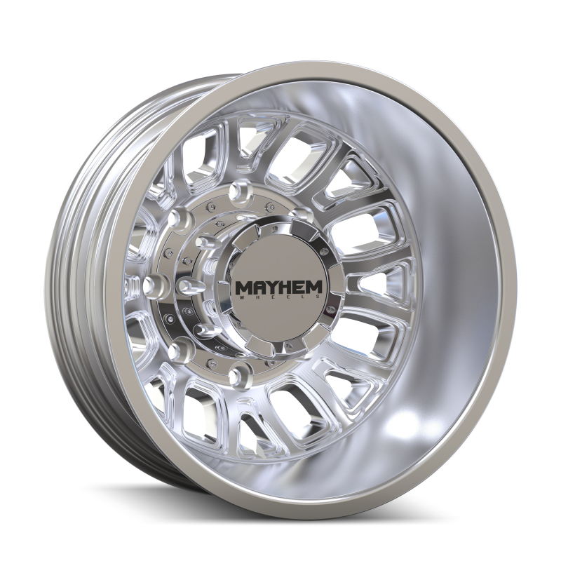 Mayhem 8107D Cogent Dually 17x6.5 / 8x200 BP / -142mm Offset / 142mm Hub Polished Wheel