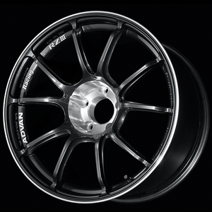 Advan RZIII 18x10.0 / +35 Offset / 5x114.3 BC / 73mm Bore / Black Gun Metallic & Diamond Cut