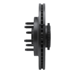 R1 04-08 Ford F-150 RWD Front Left Drilled & Slotted Black Brake Rotor