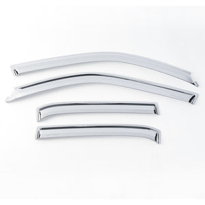 Putco 14-18 Chevy Silverado LD - 4 Door - Crew Cab Element Chrome Window Visors