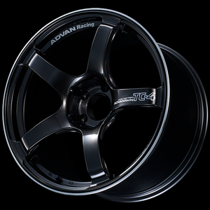 Advan TC4 18x8.5 +51 5x114.3 Racing Black Gunmetallic and Ring Wheel