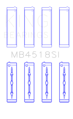 King Engine Bearings 11-20 Chrysler 300 / Dodge Grand Caravan (Size +0.25mm) Main Bearing Set