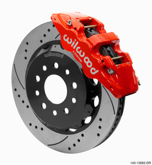 Wilwood 18-25 Jeep JL AERO6 Front Hat Kit 14.00 Red SRP w/Lines