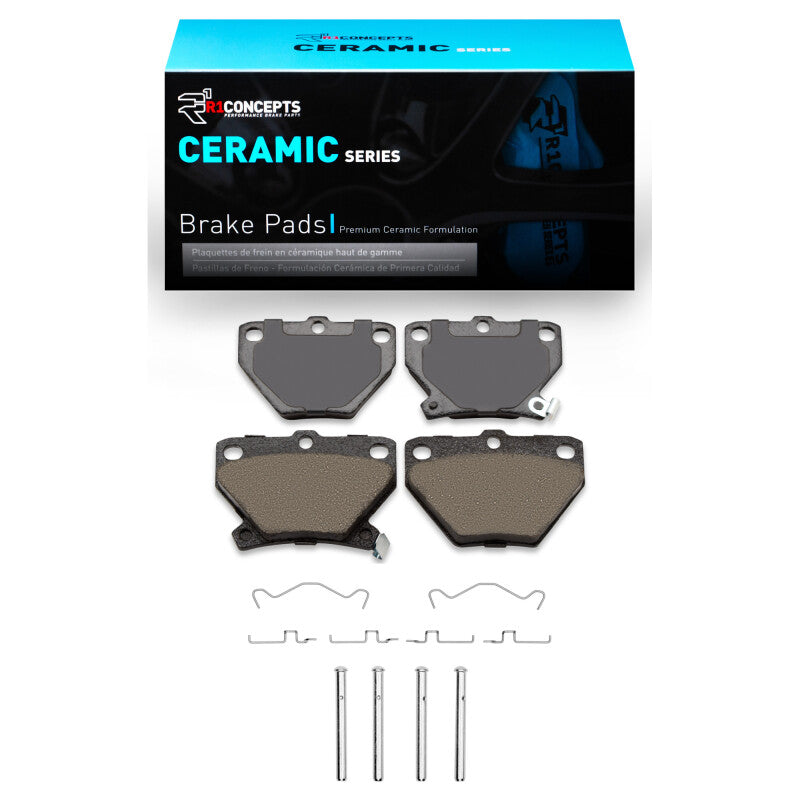 R1 2000-2008 Pontiac Vibe Rear R1 Ceramic Pads & Hardware Kit