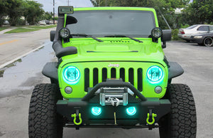Oracle Jeep Wrangler 07-17 Halo Kit - ColorSHIFT w/o Controller
