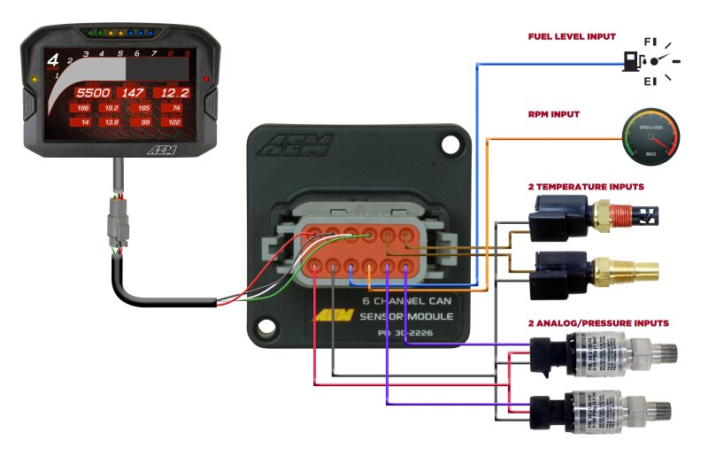 AEM 6 Channel CAN Sensor Module