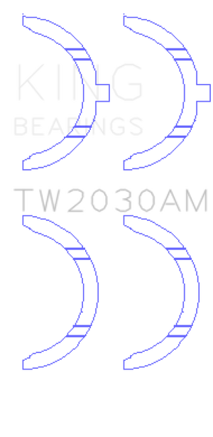 King Engine Bearings Toyota 1GR-FE Thrust Washer Set