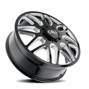 Cali Off-Road 9115D Invader Dually 22x8.25 / 8x210 BP / -232mm OS / 154.2mm Hub Gls Blk Mill Wheel