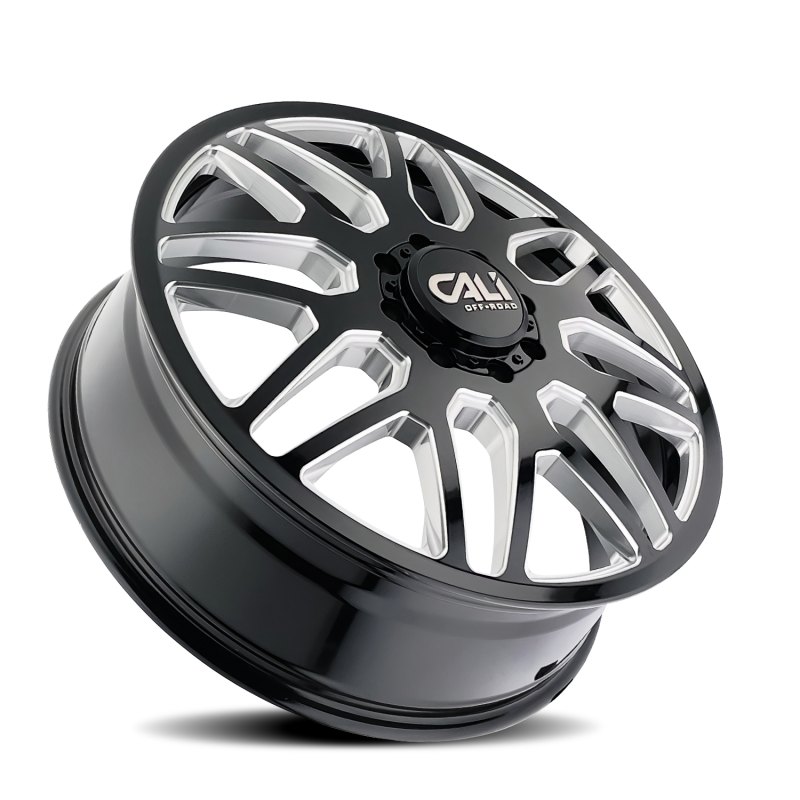 Cali Off-Road 9115D Invader Dually 22x8.25 / 8x210 BP / -232mm OS / 154.2mm Hub Gls Blk Mill Wheel
