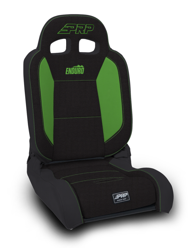 PRP EnduroDaily Reclining Suspension Seat - Black/Green Tweed - Passenger