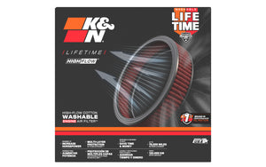 K&N Universal Round Air Filter 9in OD / 7-1/2in ID / 4in Height