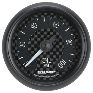 Autometer GT Series 52mm Mechanical 0-100 psi Oil Pressure Gauge