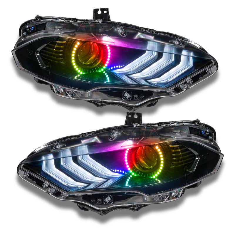 Oracle 18-21 Ford Mustang LED Headlight Halo Kit - ColorSHIFT