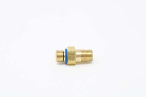 Aeromotive VaporWorx GM Fuel Pressure Sensor Adapter - M10 x 1.0mm Male to 1/8in NPT Port - Brass