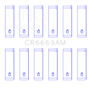 King Engine Bearings Toyota 3Vze 2958Cc (Size +0.25mm) Connecting Rod Bearing Set