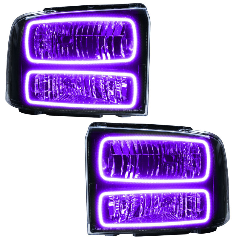 Oracle 05-07 Ford F-250/350 SMD HL - Black - ColorSHIFT w/ 2.0 Controller