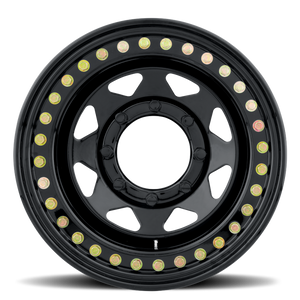 Raceline RT80 Rock 8 Spoke 15x8in / 8x165.1 BP / -19mm Offset / 130.81mm Bore - Gloss Black