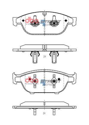 DBA 12-18 Audi A6 Street Series Front Brake Pads