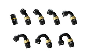 GReddy AN06 180 DEGREE HOSE END SWIVEL BLACK/GOLD ANODIZED