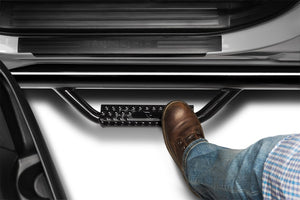 N-Fab Nerf Step 07-17 Toyota Tundra Double Cab - Gloss Black - Cab Length - 3in