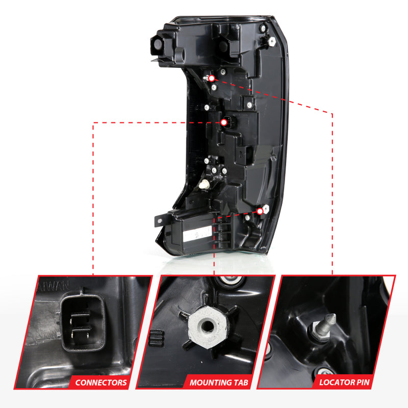 ANZO 22-24 Toyota Tundra (Does Not Fit LED Seq. Models) Z-Series Full LED Tail Lights - Pair