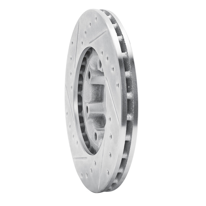 R1 87-89 Dodge Raider Front Right Drilled & Slotted Silver Brake Rotor