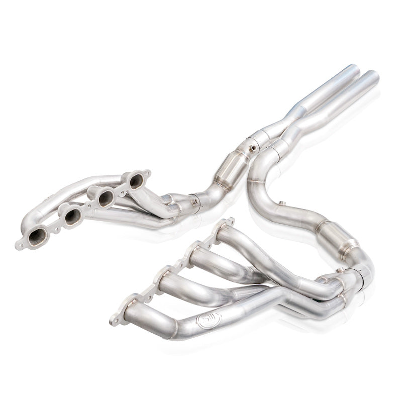 Stainless Works 2019+ Chevrolet Silverado 5.3/6.2 Catted Headers 1-7/8in Primaries 3in Leads X-Pipe