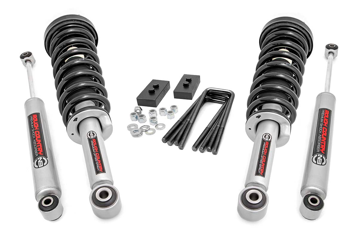 Rough Country 2 Inch Lift Kit Lifted Struts | Ford F-150 4WD (2009-2013)