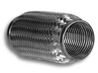 Vibrant SS Flex Coupling with Inner Braid Liner 3in inlet/outlet x 4in long