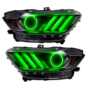 Oracle 15-17 Ford Mustang V6/GT/Shelby DRL w/ Halo Kit - ColorSHIFT w/ 2.0 Controller
