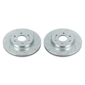 Power Stop 19-20 Chevrolet Silverado 1500 Front Evolution Drilled & Slotted Rotors - Pair
