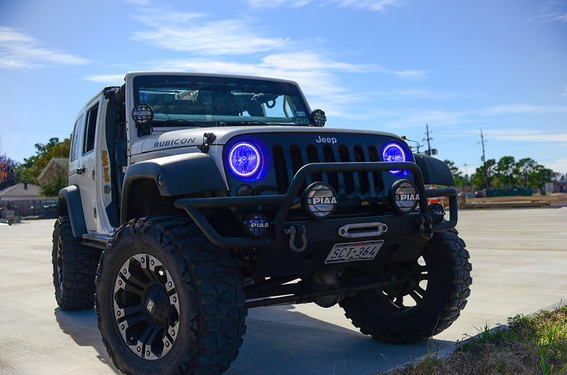 Oracle Jeep Wrangler 07-17 Halo Kit - ColorSHIFT w/ Simple Controller