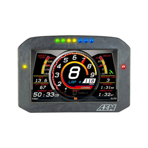 AEM CD-7LG Carbon Logging Flush Digital Dash Display w/ Internal 20Hz GPS & Antenna