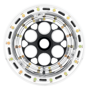 Weld Magnum Midget Sprint 13x10/31-Spline/3 BS-Black Cntr-Pol. Shell-Polished OBL-Black Cover Wheel