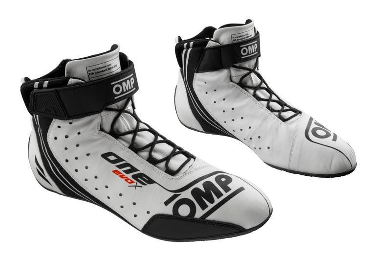 OMP ONE EVO X SHOES MY2024 FIA 8856-2018 BLACK SIZE 44