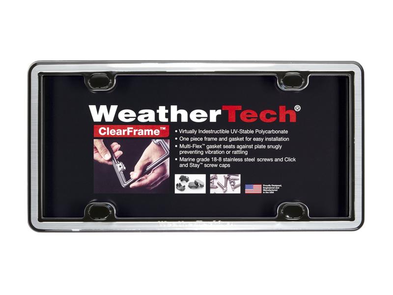 WeatherTech ClearFrame Kit - Brushed Stainless